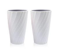 2Pack Unbreakable Toothbrush Cup Bathroom Tumbler, Soft and Durable, Bathroom Cup Toothbrush Tumbler Toothbrush Holder (White)