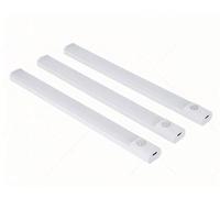 2Pack Under Cabinet Kitchen Lights, LED Under Cupboard Kitchen Lights 20cm USB Rechargeable Light, No Drilling Easy Install Indoor Cabinet Stair Lighting, 5W 2000mAh Magnetic Strip LED Sensor Light