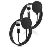 2Pack USB C Charger for Samsung Galaxy Watch 8/7/Ultra/6/6 Classic/5/5 Pro/4/4 Classic/3/Active 2/FE, Magnetic Wireless Fast Charging Cable Cord, Replacement Charger Cable with USB C to USB A Adapter