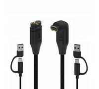 2Pack USB C Garmin Watch Charger for Forerunner 745 935 945 45 45S 245, Fenix 7X 7 7S 6SX Pro, Fast Charging Cable for Garmin Instinct 2 Solar,Approach S10/40/60/12, Vivoactive 5 4 4S 3,Venu 2 2S