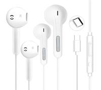 2Pack USB C Headphones Wired Earbuds for iPhone 17/16/15 Samsung Galaxy S25 | USB C Connection, Wired Headphones, iPhone Compatible, In-Ear Design, Plug & Play,Samsung Galaxy S23 S22 S21