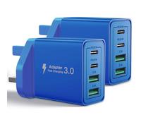 2Pack USB C Plug,Fast USB C Charger Plug Dual Port PD Power AdapterType C Charger Plug for iPhone 1716 15 14 13 12 Pro Max 8