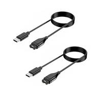 2Pack USB C Watch Charger Cable for Garmin, Type C Charging Cable Compatible with Garmin Vivoactive 3 4 4S, Fenix 7 7S 7X 6 6S 6X 5 5S 5X Plus, Forerunner 935 945 955 245, Approach S10 S40 S60 (1 M)