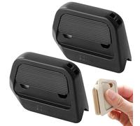 2Pack Utility Knives, Utility Knives Magnetic Ceramic Box Cutter, Retractable Cardboard Cutter with Right Angle Groove, Portable Safety Package Box Opener for Daily Use (2PCS Black)