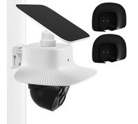 2Pack UV Rain Cover Compatible with Eufy SoloCam S340, Outdoor Solar Camera Cover, Weatherproof Protector, Anti Glare (No Camera)