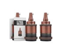 2pack Vintage Copper Metal E27 Lamp Holder