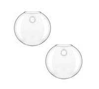 2Pack Wall Hanging Glass Terrarium - Self-Watering Hydroponic Planter for Home Office Decor, Handmade Round Vase 2 Pack