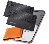 2Pack Wallet Tracker Card, for Airtag Wallet Bluetooth Tracker Smart Finder for Apple Air tag Find My[Apple MFi Certified] (iOS Only)Waterproof, GPS Tracker, Item Locator for Bags,Luggage,Passport, ID