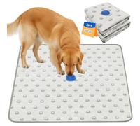 2Pack Washable Puppy Pads for Dogs, Reusable Puppy Pads Dog Training Pads with Activated Carbon Pheromone Attraction Targets, Waterproof & Non-Slip Dog Pee Mat for Housebreaking (91x91cm)