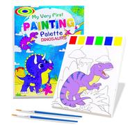 2Pack Water Painting Books for Kids - Dinosaur & Animal Theme Water Colouring Books, Children Magic Colouring Book for Travel Camping Plane Activities, 16Sheets/Book