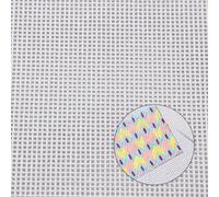 2Pack White Needlepoint Canvas, Polyester Cotton Mesh Canvas Sheets, 14 Mesh Blank Embroidery Canvas Sheets for Knit and Crochet Projects(20 X 20 Inch)
