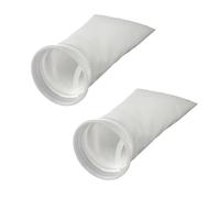 2Packs 200 Micron 4"x9" Felt Filter Bags, 4 Inch Ring by 9 Inch Long, Aquarium Filter Socks for Freshwater Saltwater Aquariums Fish Tank, Sump Filter Socks