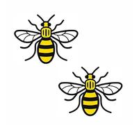 2Packs 5x4inches Colour Manchester Bee Vinyl Decal Sticker for Car Truck Window Bumper Laptop Proud to be Mancunian