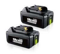 2Packs BL1860B 5.5Ah Li-Ion Replacement for Makita 18V Battery Compatible with BL1860B BL1850B BL1840 BL1830 BL1835 for Makita Battery 18V Power Tools with LED Indicator