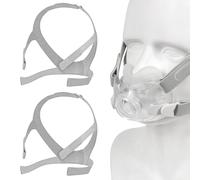2Packs Headgear Compatible with Airfit F30, Replacement Headgear with Stronger Elasticity, Include 2PCS Headgear &4PCS Clips, Flexible Strap for Comfortable Fit & Seal，Suplied by BlessEase Large