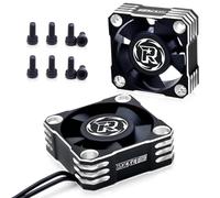 2Packs Motor Cooling Fan,30mm ESC Cooling Fan 28000RPM RC Model HeatSink Fan for 1/8 1/10 1/12 Scale RC Car Truck 540 550 Motor (Silver)