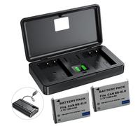 2Packs NB-6L (1200mAh) Battery, Camera Charger Compatible with CANON S90，IXUS 105，IXUS200，IXUS210，IXUS 85，PowerShot D10，IXUS 95 IS cameras