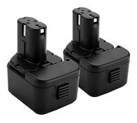 2Packs Shentec 12V 3500mAh Ni-MH Battery Replacement for Hitachi EB1212S EB1214L EB1214S EB1220BL EB1220HS EB1222HL EB1226HL EB1230HL BCC1212