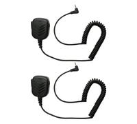 2Packs Shoulder Speaker Mic Compatible with Yaesu FT-60R VX-1R VX-2R VX-3R VX-5R Walkie Talkie Remote PTT Microphone with Reinforced Cable Two Way Radio