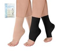 2Pair Ankle Support Compression Socks for Women&Men Foot Support, Medical Compression Stockings for Women Plantar Fasciitis & Achilles Tendonitis Flight Socks Support Neuropathy Socks Ankle Brace