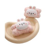 2Pair Cartoon Face Wash Wrist Strap Sweat Band Towel Band Flexible Absorbent Wrist Strap Reusable for Face Wash Comfortable(Rabbit)