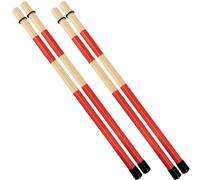2Pair Drumsticks Bamboo Punk Drum Sticks for Jazz Folk Music Red
