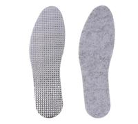 2pair Felt Aluminum Foil Insoles for Winter Warm Comfortable Deodorant Insert for Men Women Sole Summer Cool Waterproof Wool Shoe Pads for Shoes, Boots Slippers