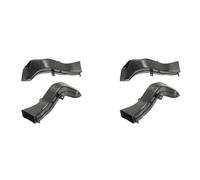 2Pair Front Left+Right Radiator Support Air Intake Duct Plastic Black 51748054229 51748054230 Compatible For BMW 3 Series F30 F31