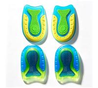 2Pair Gel Heel Cups, Gel Heel Cushion Pads for Heel Pain Sport, Silicone Heels Support Protectors for Children Aldults Plantar Fasciitis Relief, Gels Heel Pad for Plantar Fasciitis (Large Multicolor)
