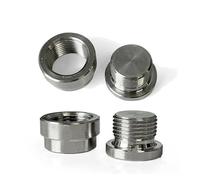 2Pair O2 Oxygen Sensor Bung M18x1.5 Exhaust Lambda Boss Nut Weld On 304 Stainless Nitrogen Oxide Nox Sensor