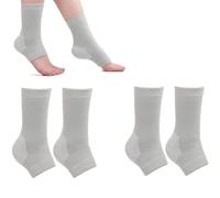 2Pair One Compression Bamboo Foot Sleeves,Onecompress Bamboo Foot Sleeves for Women,Bamboo Compression Socks,Anti Fatigue Compression Foot Sleeves,Ankle Compression Socks,Bamboo Foot Sleeves (L)