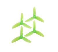 2Pairs 3030 3X3X3 3-Inch 3-Blade PC Propellers For RC FPV Drone Use 5mm Shaft Compatibility(2pairs green)