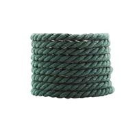 2Pairs 6mm Wide Cotton Twisted Rope Laces for Sneakers Boots Flat Shoes 120 140 160cm Length(Army green,140cm)