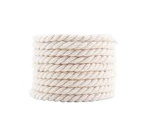 2Pairs 6mm Wide Cotton Twisted Rope Laces for Sneakers Boots Flat Shoes 120 140 160cm Length(Beige,120cm)