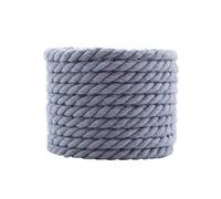 2Pairs 6mm Wide Cotton Twisted Rope Laces for Sneakers Boots Flat Shoes 120 140 160cm Length(Grey,120cm)