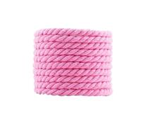 2Pairs 6mm Wide Cotton Twisted Rope Laces for Sneakers Boots Flat Shoes 120 140 160cm Length(Pink,140cm)
