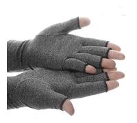2Pairs Arthritis Compression Gloves Women Ladies Doctor Written Handbook Relieve Arthritis Symptoms Raynauds Disease Carpal Tunnel (Grey, S)
