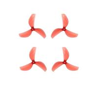 2Pairs,Compatible for GEMFAN，Whoop FPV Drone 45mm Propeller 2/3 Blades Replacement Paddles 1.5mm Shaft for RC Pavo Pico Meteor75 Pro Frame(3 Blade red 1mm)