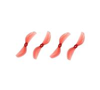 2Pairs,Compatible for GEMFAN，Whoop FPV Drone 45mm Propeller 2/3 Blades Replacement Paddles 1.5mm Shaft for RC Pavo Pico Meteor75 Pro Frame(2 Blade red 1mm)
