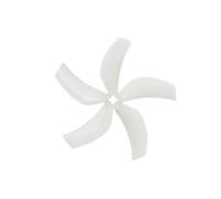 2Pairs for D90 Ducted 90mm-5 5-Blade PC Propeller for FPV Racing Freestyle 3.5inch Cinewhoop Ducted Drones Replacement Parts(White 1.5mm 2Pairs)