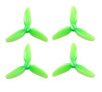 2Pairs HQProp T3X3X3 Propeller 3030 3-Blade PC Props CW CCW Compatible For RC FPV Freestyle 3inch Toothpick Cinewhoop Ducted Drone CineLog(Green)