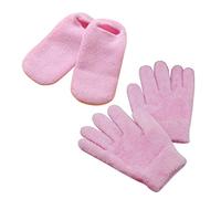 2Pairs Moisturizing Gel Gloves Socks of Skin Softening Spa Accessories for Cracked Feet Hands Repair with Vitamin Mineral Oils for Gifting Any Occasion