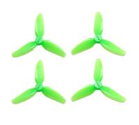 2Pairs PC Prop T3X3X3 Propeller 3inch Drop-proof 3030 3-Blade Props 3 Blades Toothpick Cinewhoop Ducted Drone CineLog(Green)