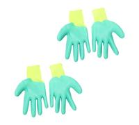 2Pairs Pet Training Protective Gloves Anti-bite Rubber Gloves for Hamster Handling Safety Gear for Small Pets