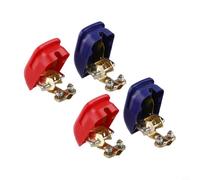 2Pairs Quick Release Battery Terminals 12V Clamps For Cars And Caravans Equipped With Gold Plated Contacts And Screw Cable Fixation