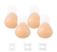 2Pairs Silicone Invisible Push Up Bra with Nipple Pads & Breast Lift Tape, Reusable Strapless Backless Bra for Large Breasts Sticky Adhesive Nipple Covers for Wedding Evening Dresses Party Outfits