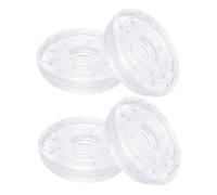 2Pairs Transparent Rubber Chin Up Bar Pads with Grip Stability for Indoor Doorway Training Easy to Install Pull Up Bar Parts for Strength and Fitness Workouts