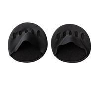 2pairs Women's High Heel Shoe Insoles with Five-Toe Forefoot Pads Cushion Invisible Sock Inserts(Black)