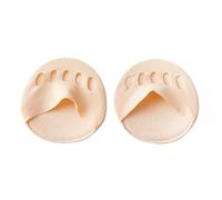 2pairs Women's High Heel Shoe Insoles with Five-Toe Forefoot Pads Cushion Invisible Sock Inserts(Skin Color)