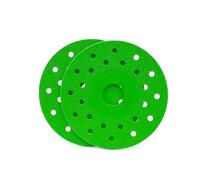 2Pc 100mm Brazed Diamond Cutting Discs, 20mm Bore, 1.6mm | For Ceramic Tile, Glass, Marble, Jade, Crystal and Similar Hard Materials(Green WITH HOLES)